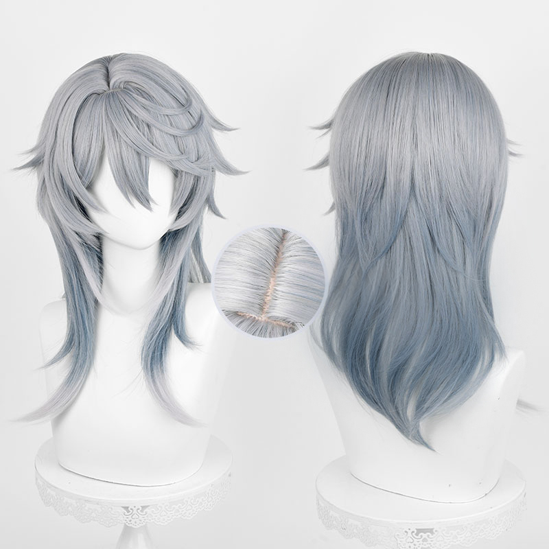 Anime Cosplay Blue Hair - Parrucca cosplay HSR Sunday 52 cm