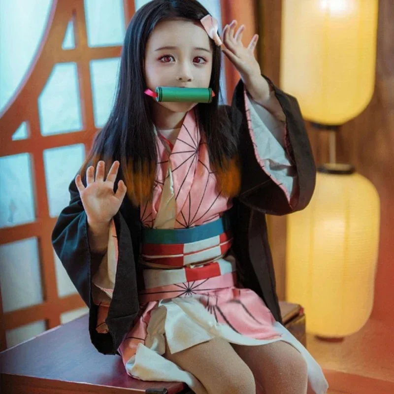 Anime Cosplay Couple - Costume Cosplay Anime Kamado Nezuko, Kimono